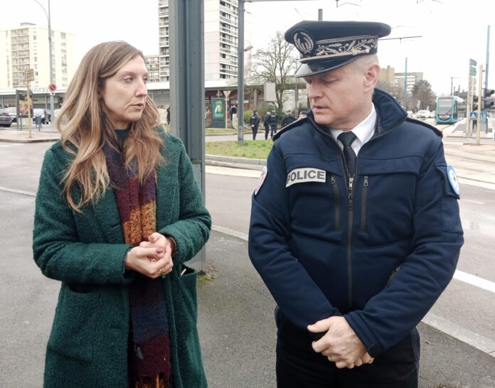 Jennifer Rousselle, Directrice de cabinet du préfet du Doubs et Laurent Perraut, Directeur interdépartemental de la police nationale