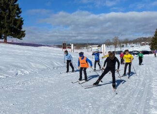 Pratique du ski par les élèves