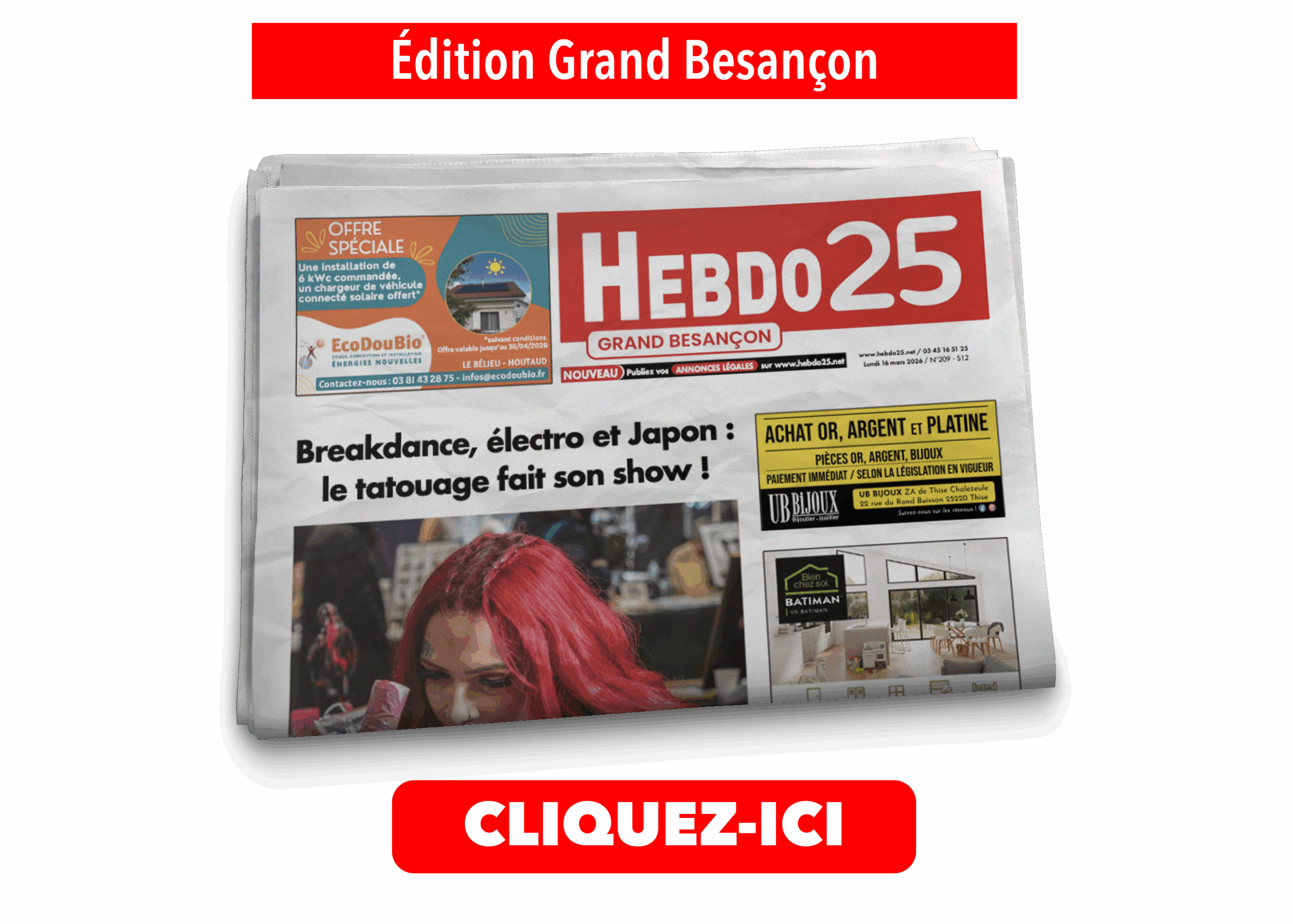 Mockup Une Grand Besançon