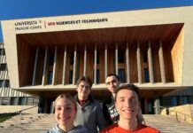 Iloé Robert, Victor Moreaux, Tristan Witzel et Julien Mine