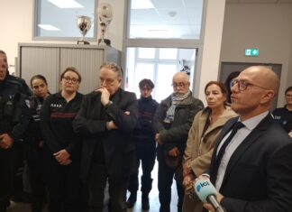 Besançon. Première sortie officielle de Ludovic Fagaut au commissariat de police