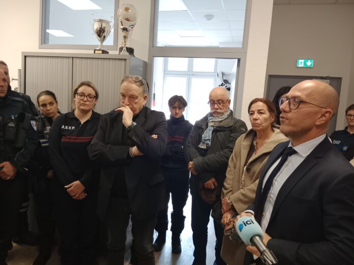 Visite de Ludovic Fagaut à la Police municipale de Besançon