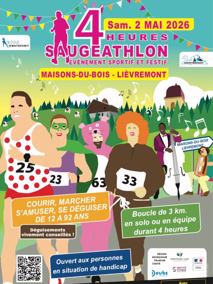 Saugeathlon épvreuves sportives Maison du Bois Lievremont