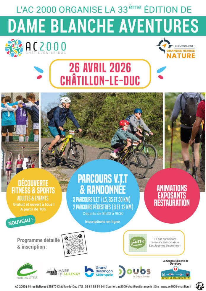 DAME BLANCHE AVENTURES - 33ème édition