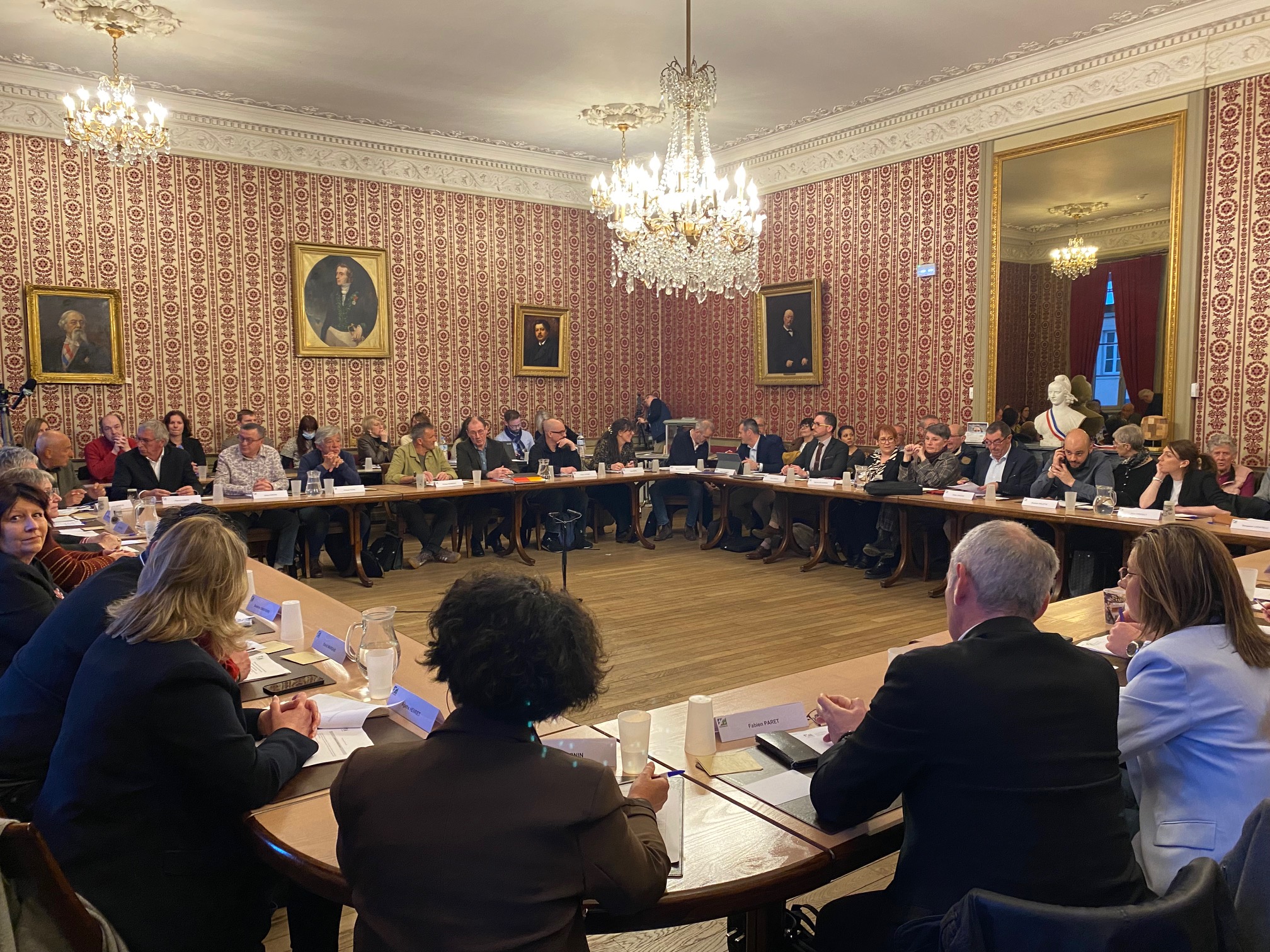 Installation du nouveau conseil municipal lors de l