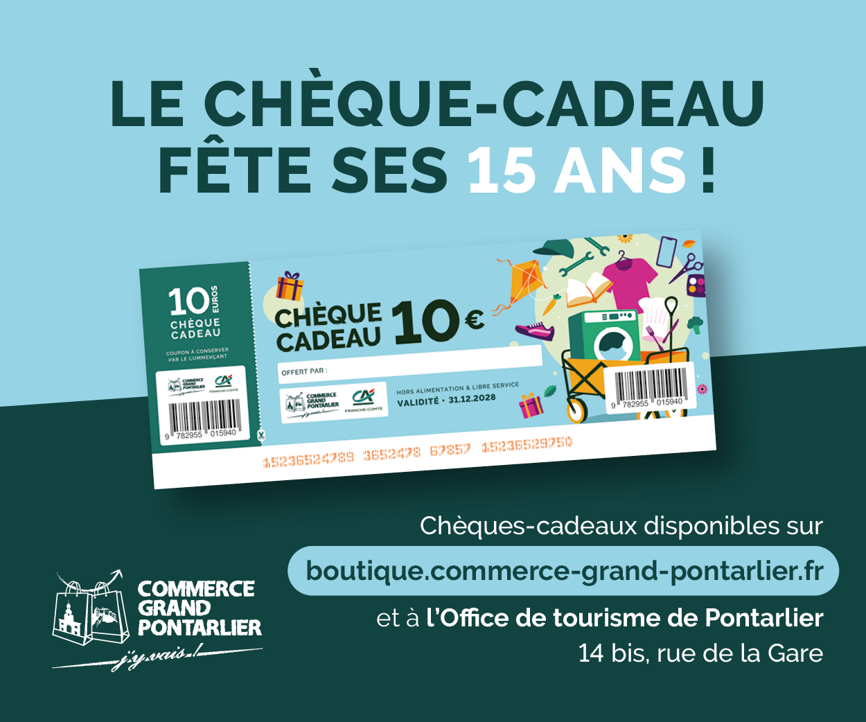 Chèque Cadeau Commerce Grand Pontarlier