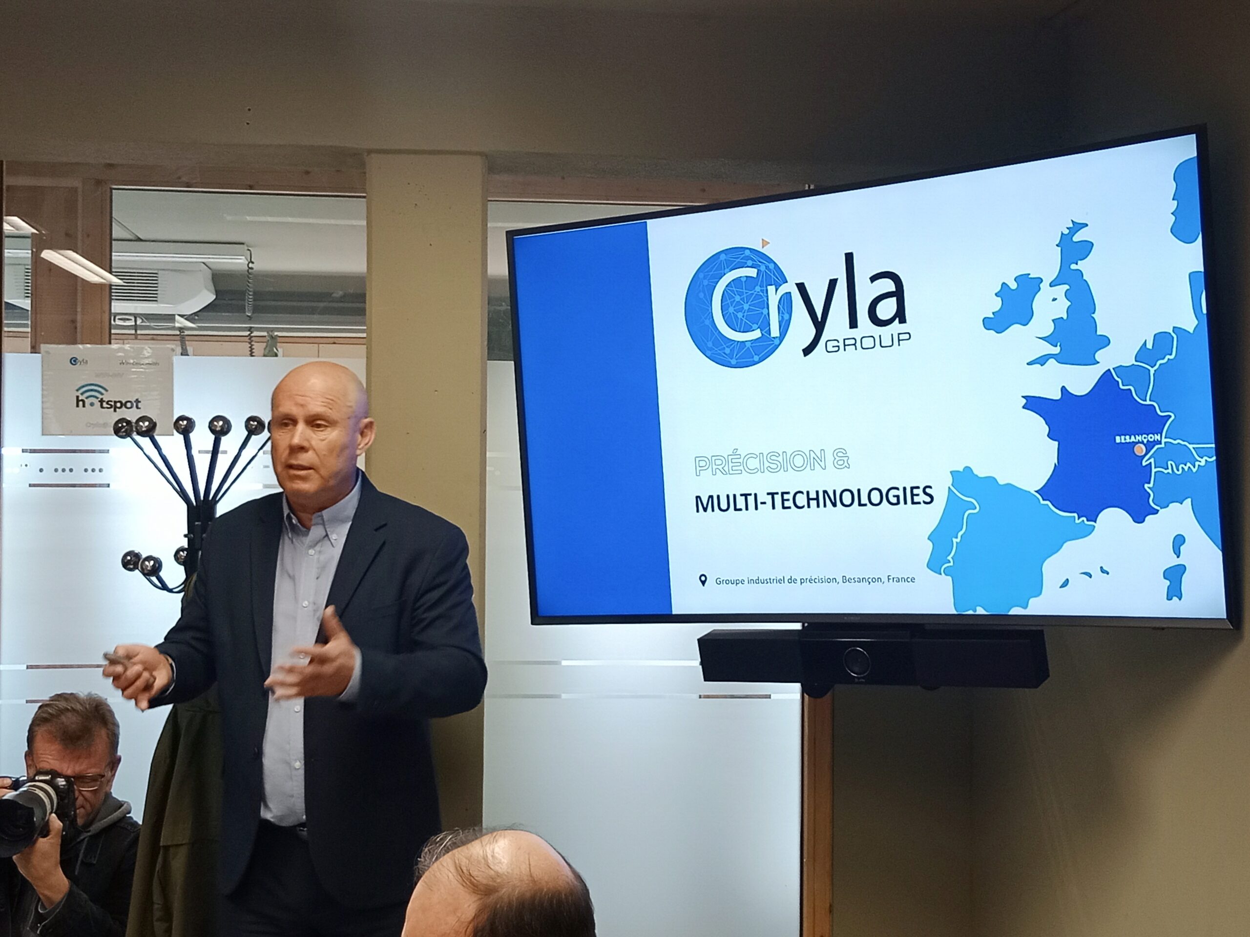 Délégation d’élus en visite sur site Cryla Group