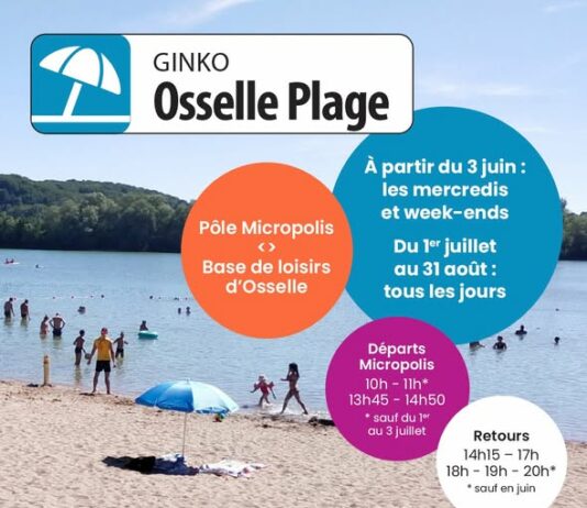 Grand Besançon. Ginko vous emmène à la plage