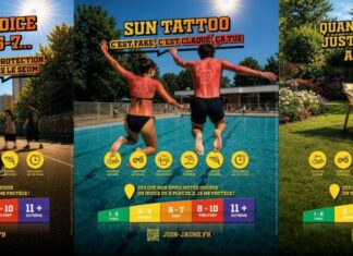Besançon. 3ème édition de « Juin Jaune » Crème solaire danger UV