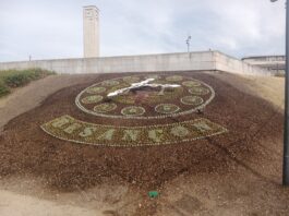 Horloge florale à la Gare Viotte