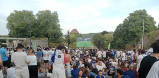 fan zone à Besançon