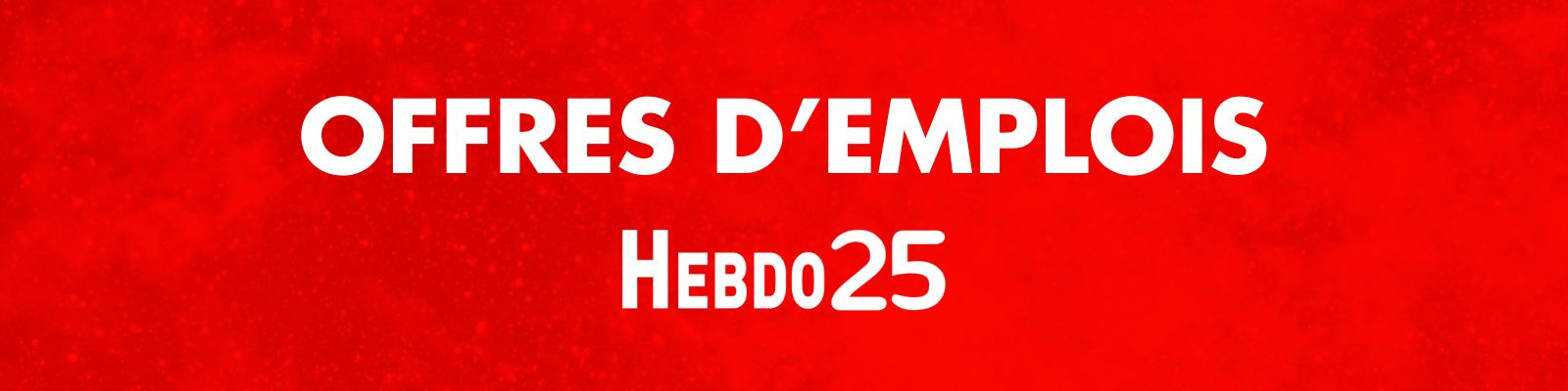 Offres d'emplois 25