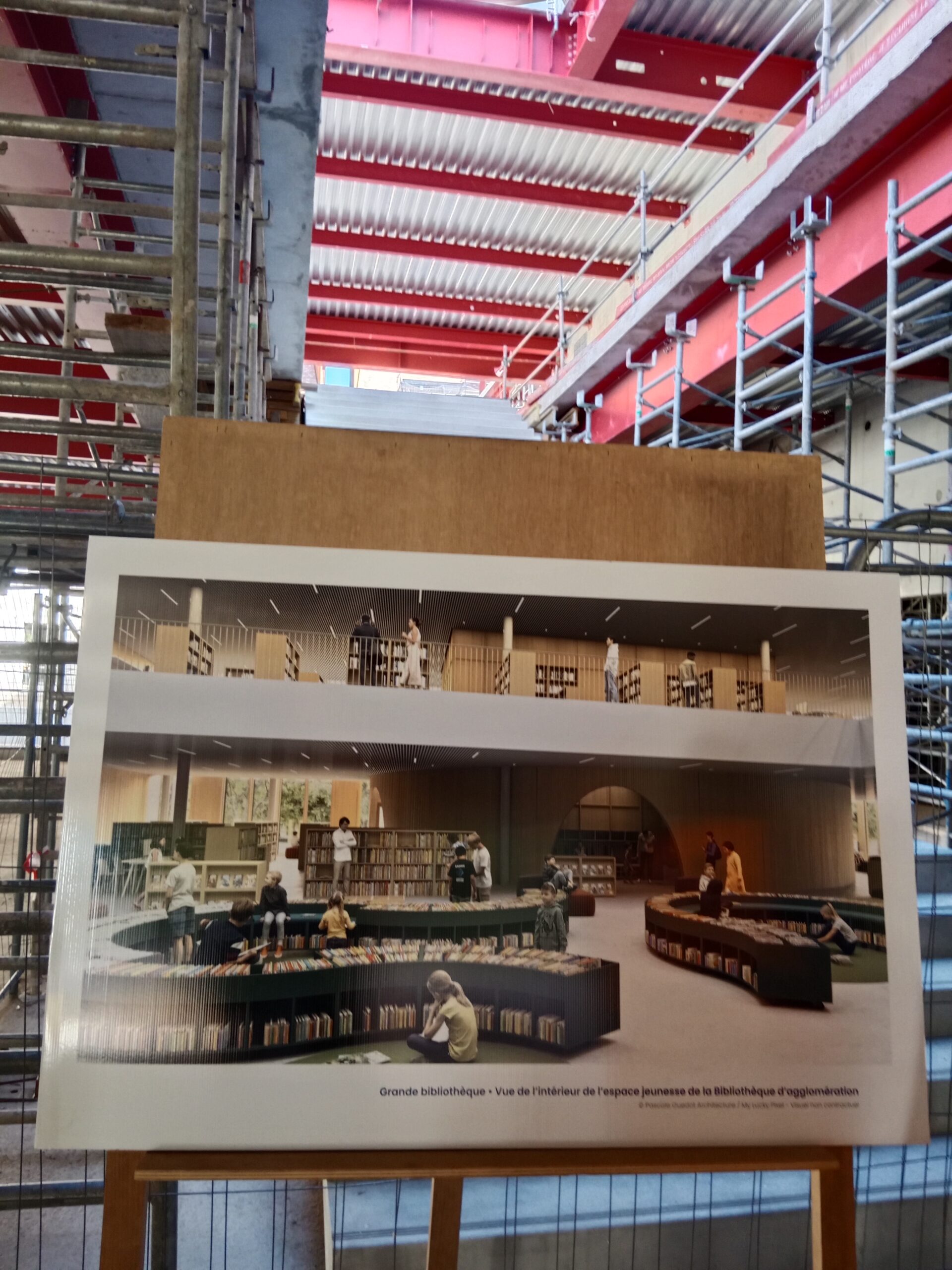 Vue d’ensemble du chantier Saint-Jacques, Grande bibliothèque Besançon