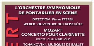 Affiche concert classique orchestre symphonique pontarlier