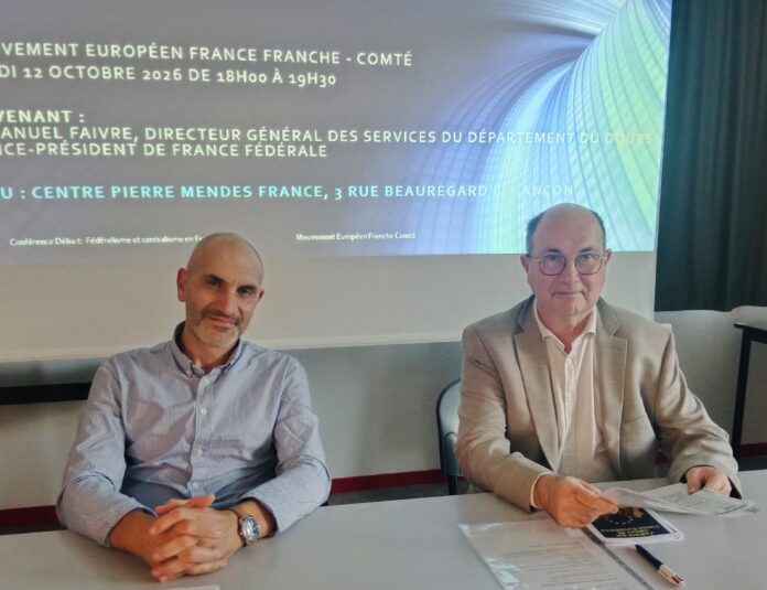 Conférence sur le fédéralisme le 13 octobre 2026