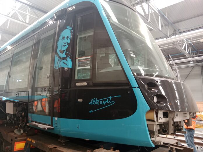 Arrivée nouvelle rame de tramway à Besançon